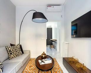 Living room of Flat to rent in  Madrid Capital  with Air Conditioner, Heating and Furnished