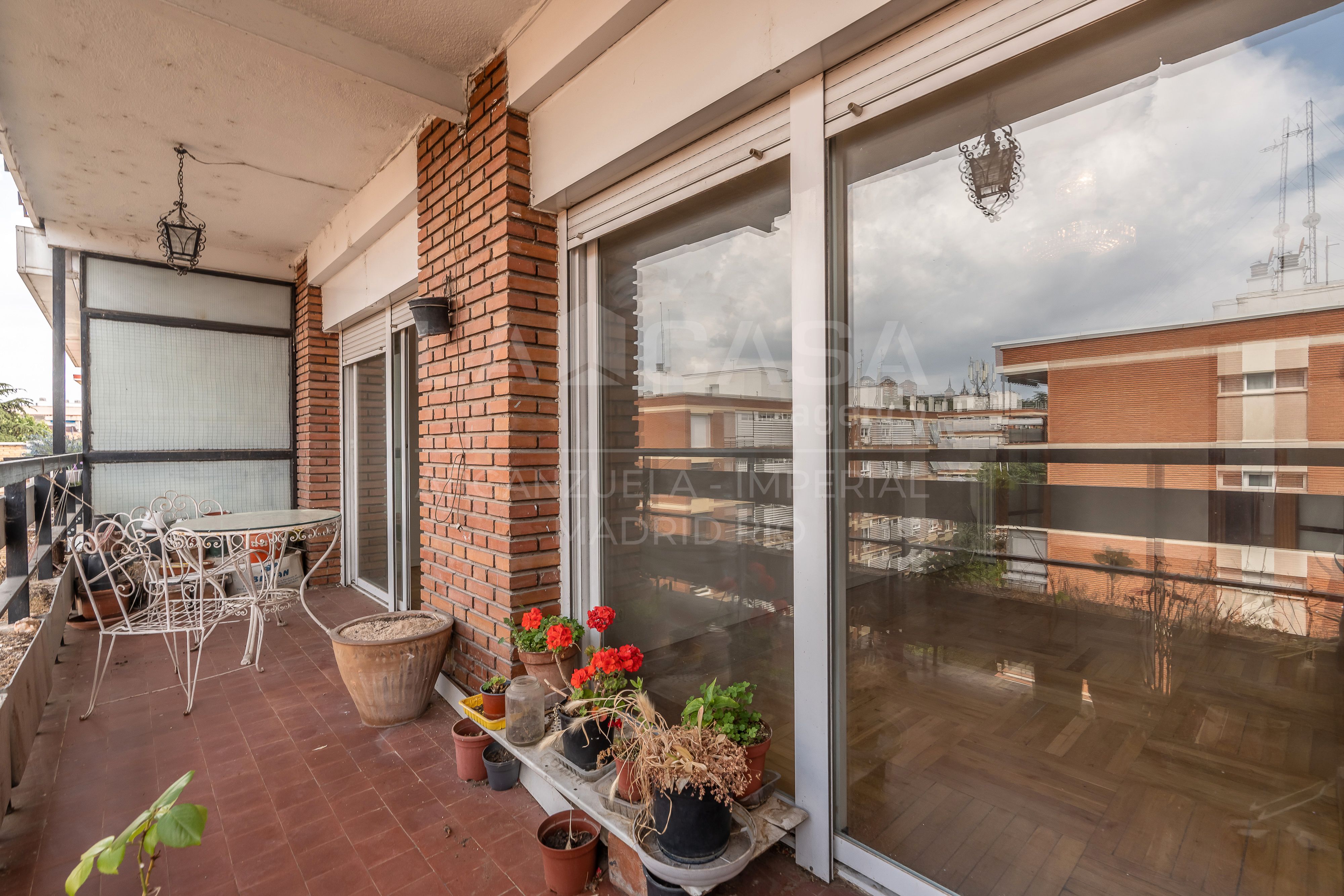 Terrace of Flat for sale in  Madrid Capital  with Heating and Terrace