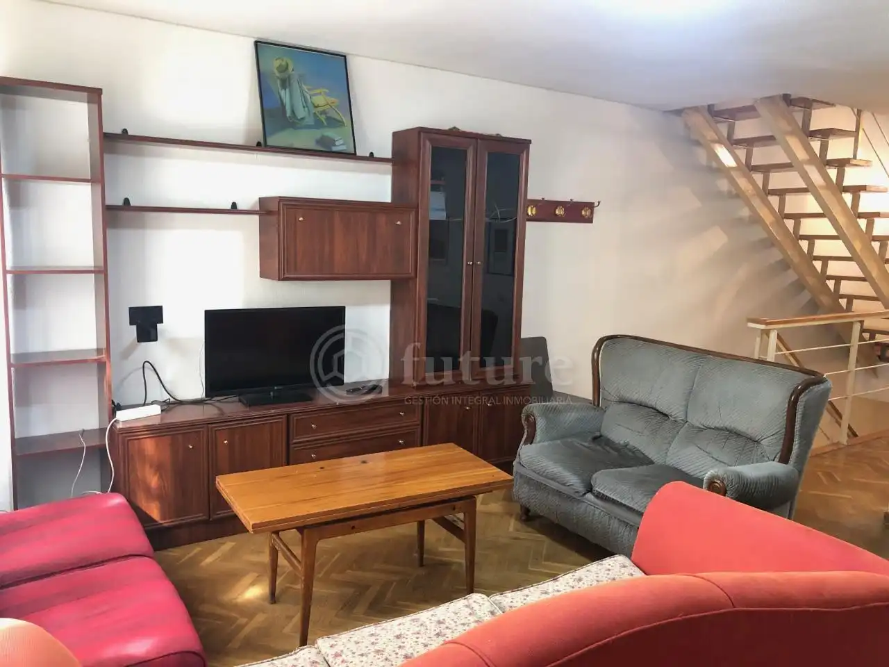 Sala d'estar de Dúplex de lloguer en Salamanca amb Calefacció, Parquet i Traster