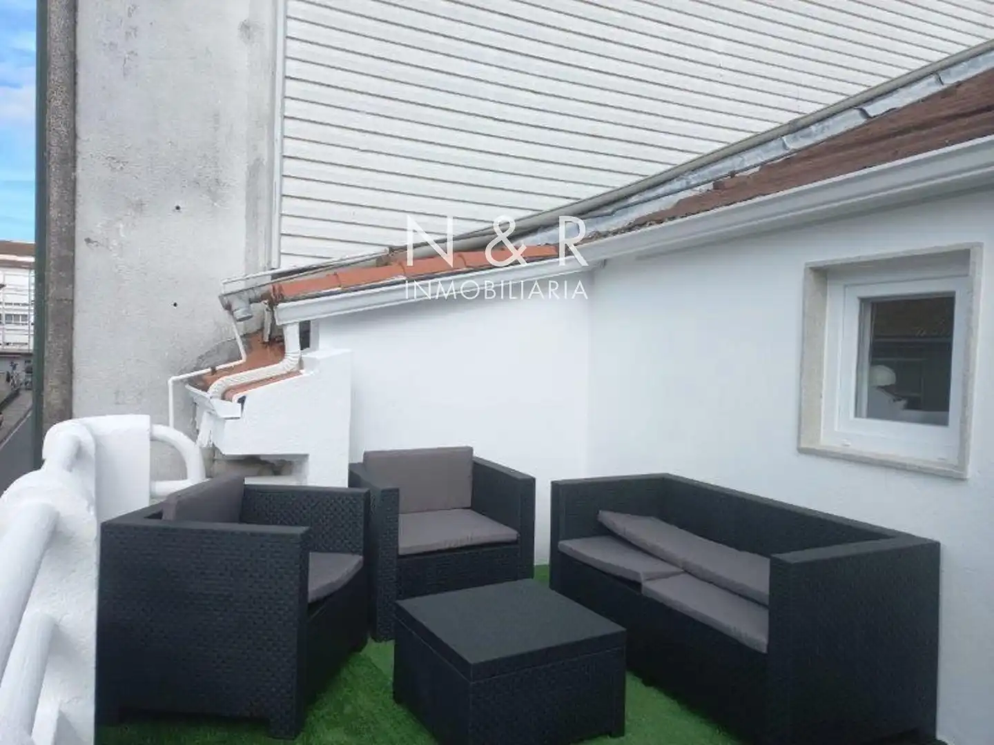 Terraza de Ático de alquiler en Santiago de Compostela  con Calefacción, Terraza y Amueblado