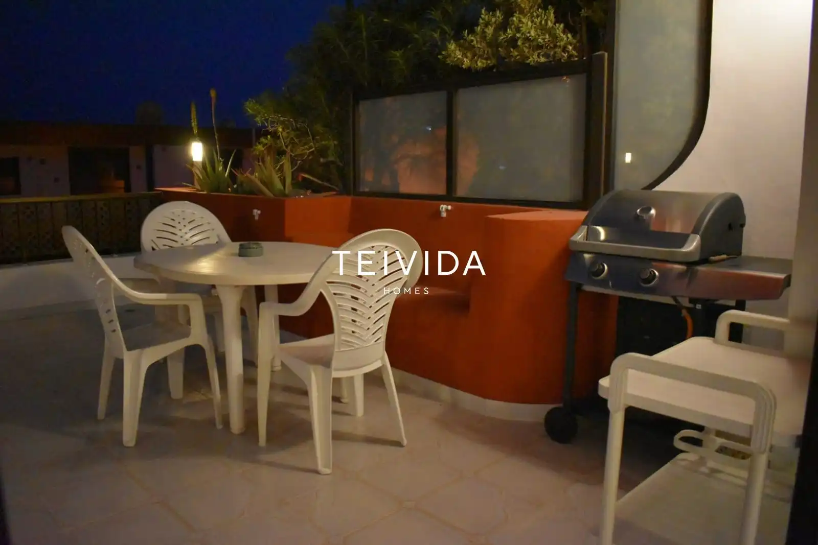 Terrassa de Casa adosada de lloguer en Santiago del Teide amb Piscina i Moblat