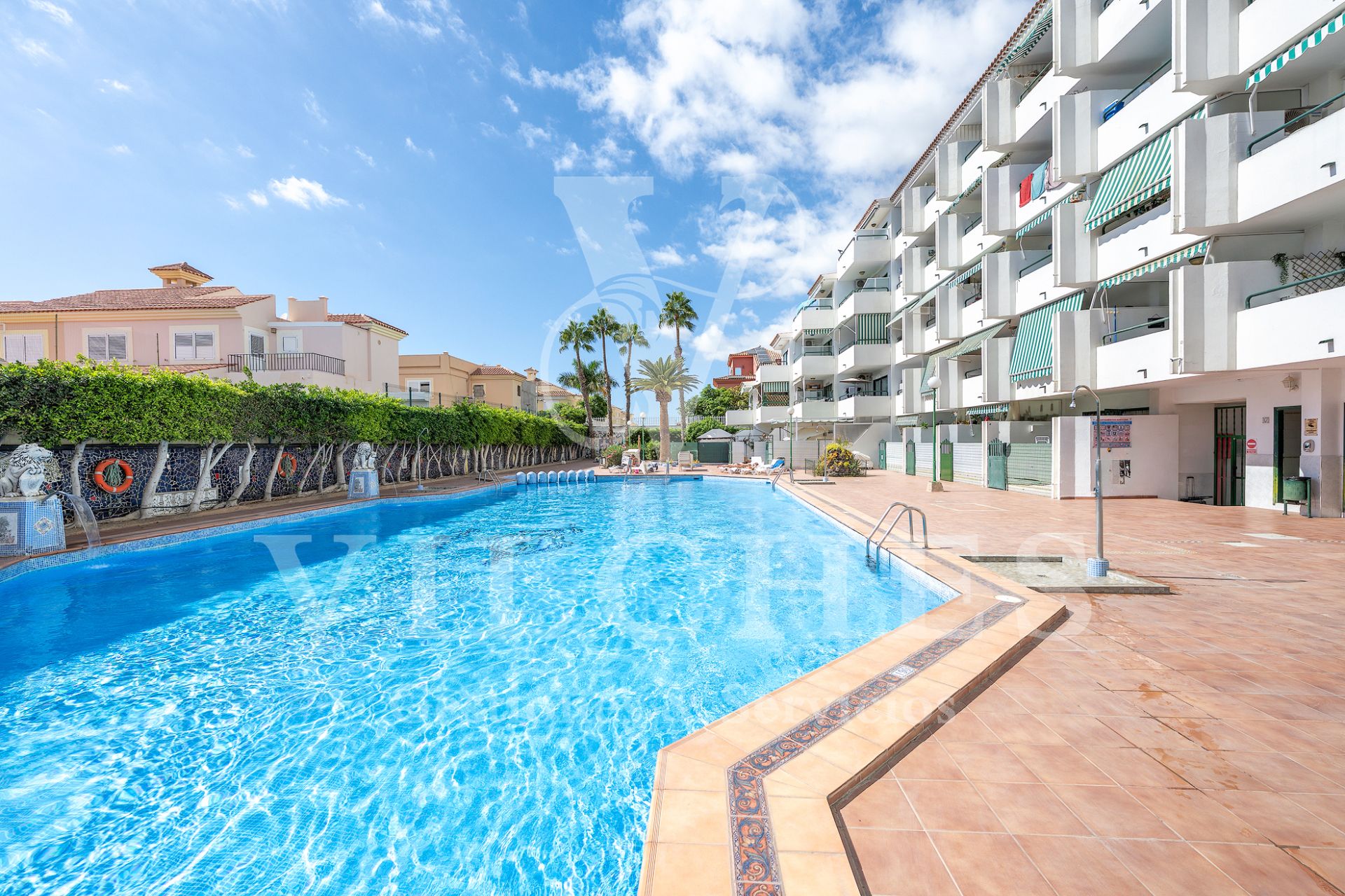 Vista exterior de Pis de lloguer en San Bartolomé de Tirajana amb Jardí privat, Terrassa i Moblat