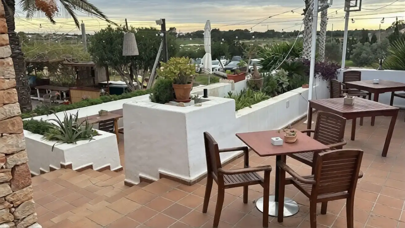 Terrasse von Geschaftsraum zum Verkauf in Formentera mit Heizung
