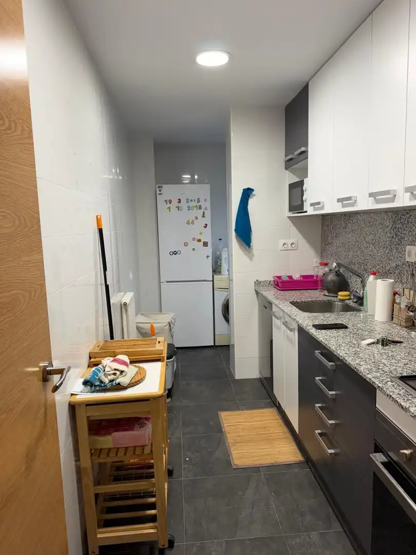 Kitchen of Attic for rent in Lleida  with Air Conditioner, Terrace and Furnished
