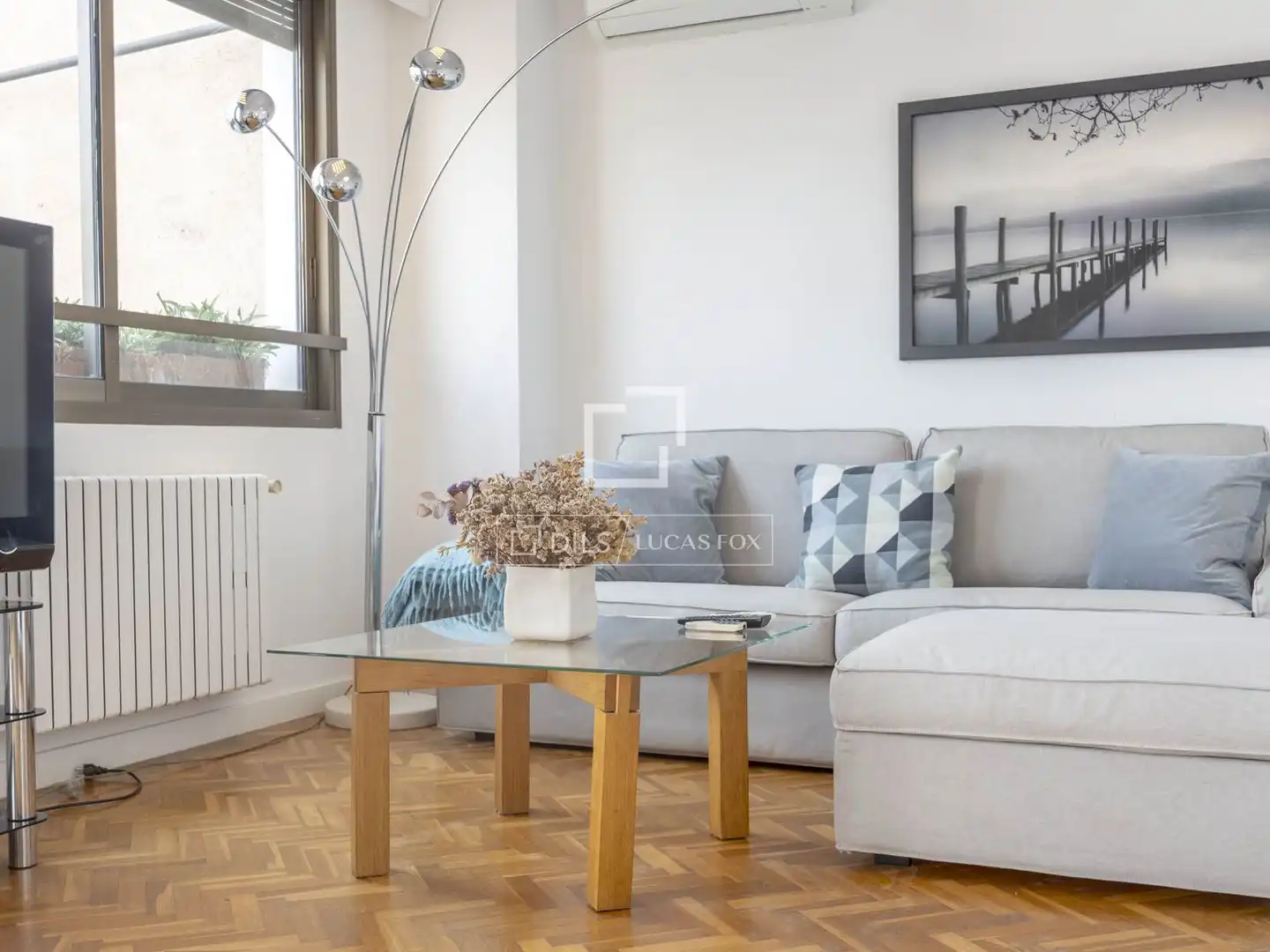 Sala d'estar de Àtic de lloguer en Valencia amb Aire condicionat, Calefacció i Parquet