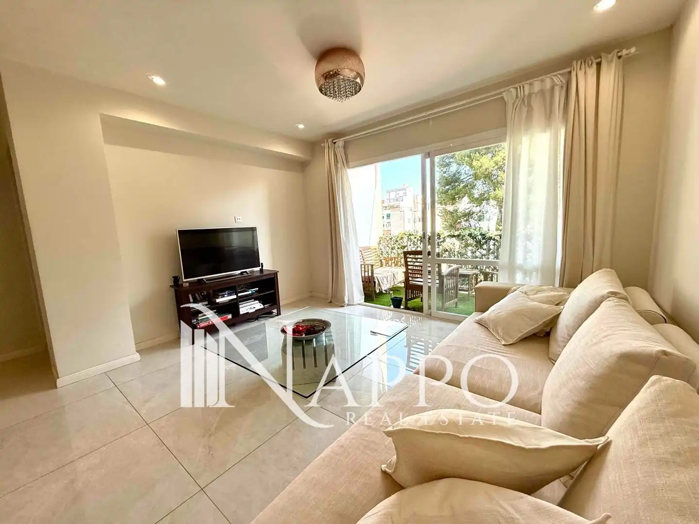 Wohnzimmer von Wohnung zum Verkauf in  Palma de Mallorca mit Klimaanlage, Heizung und Terrasse