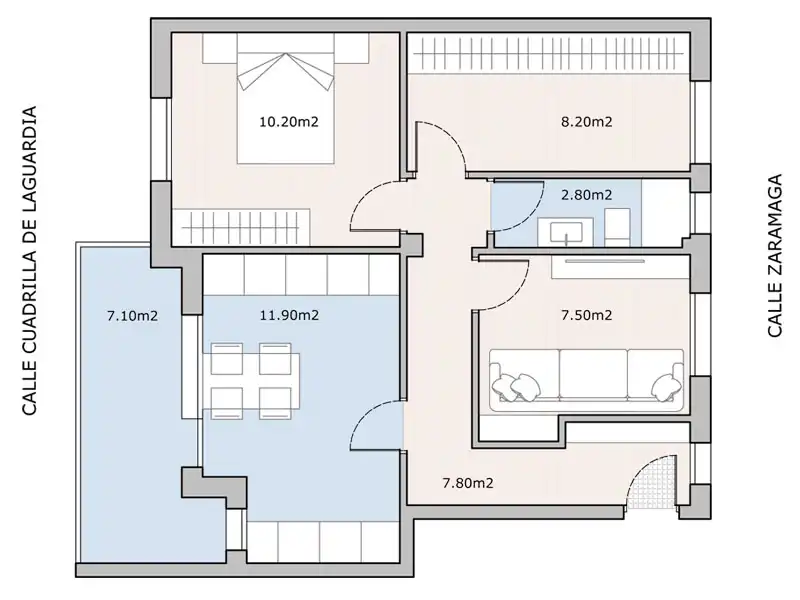 Piso en venta en Vitoria - Gasteiz con Calefacción, Parquet y Terraza