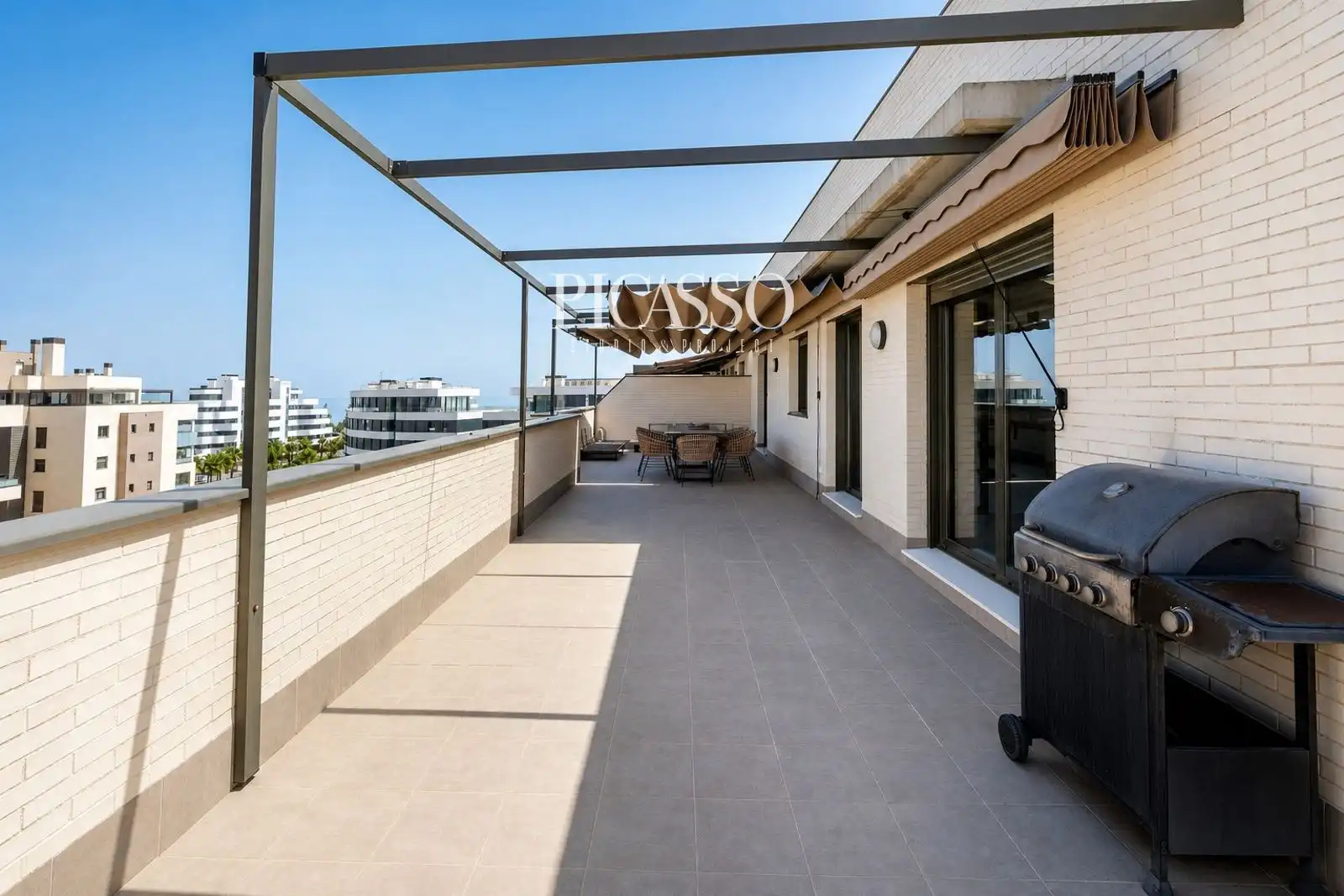 Terrace of Flat for rent in Torremolinos  with Air Conditioner, Heating and Terrace