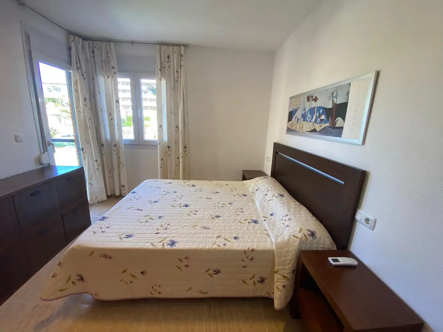 Schlafzimmer von Wohnungen zum Verkauf in Calpe / Calp mit Klimaanlage, Heizung und Privatgarten