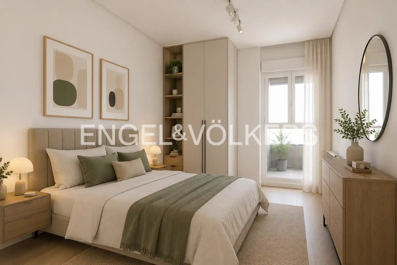 Schlafzimmer von Wohnung zum Verkauf in Madrid mit Klimaanlage, Heizung und Parkett