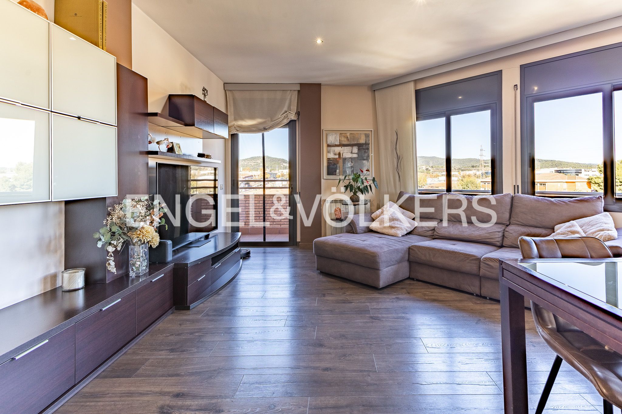 Sala d'estar de Àtic en venda en Terrassa amb Aire condicionat, Calefacció i Parquet