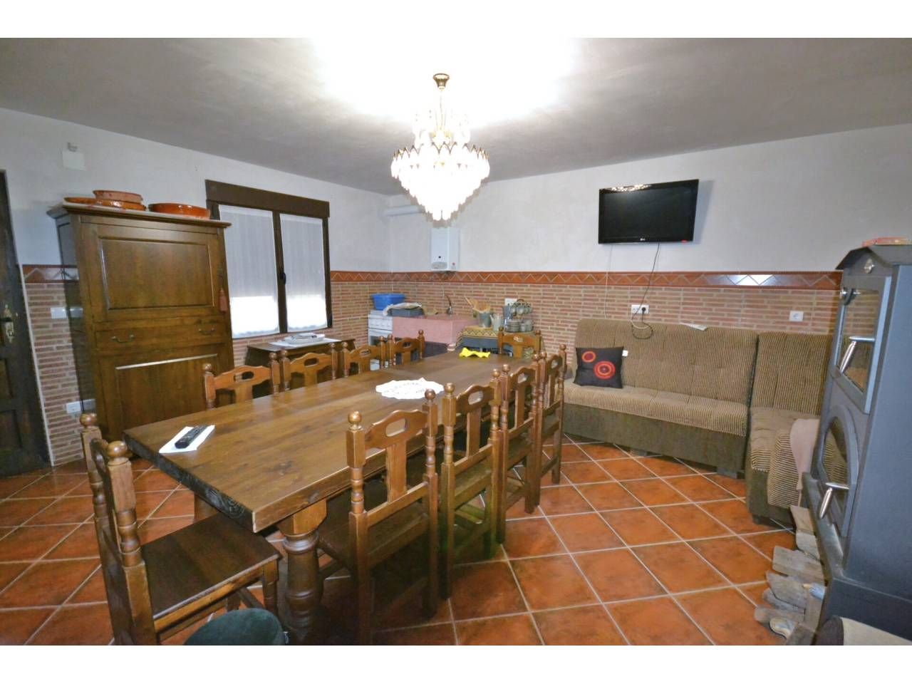 Menjador de Casa o xalet en venda en Fuentes de Nava amb Calefacció, Jardí privat i Moblat