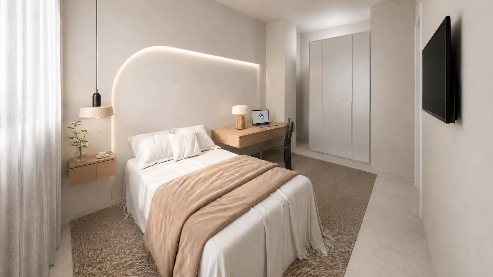 Dormitori de Apartament en venda en Murcia amb Aire condicionat