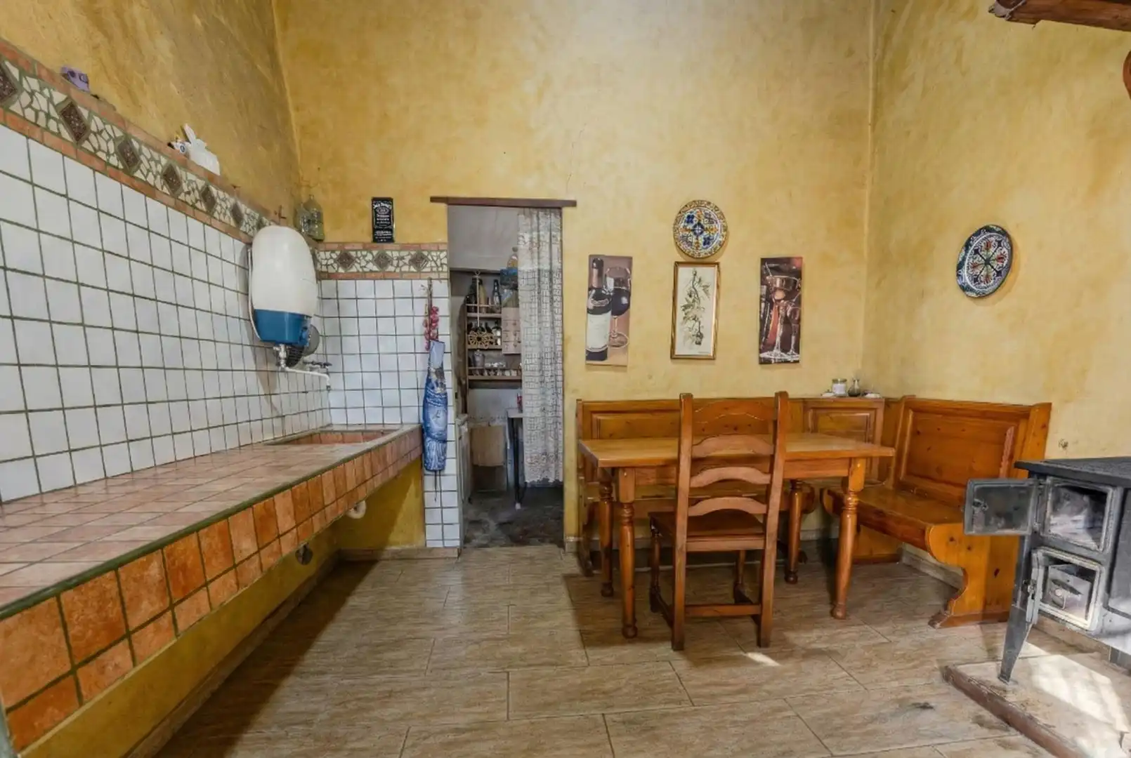 Cocina de Finca rústica en venta en Forès con Calefacción, Terraza y Balcón