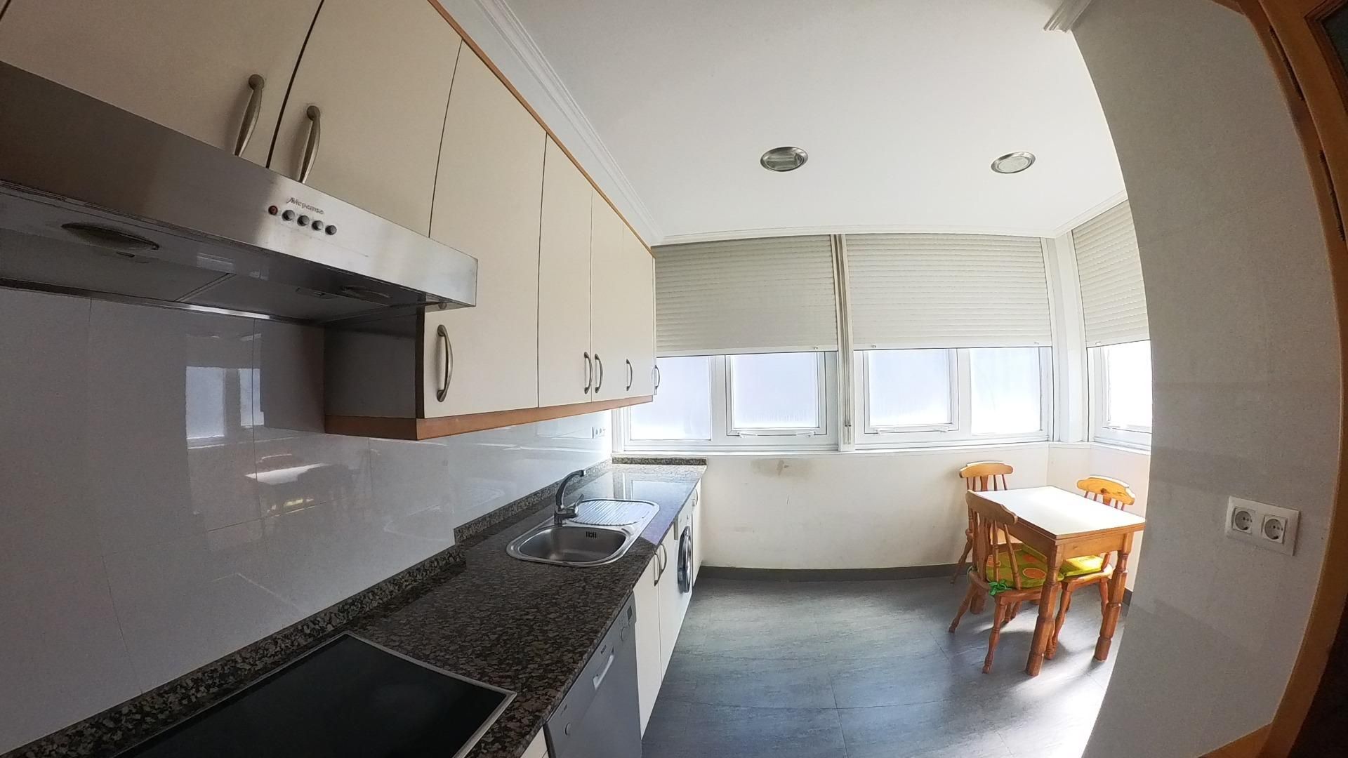Kitchen of Flat for sale in Santiago de Compostela   with Heating and Storage room