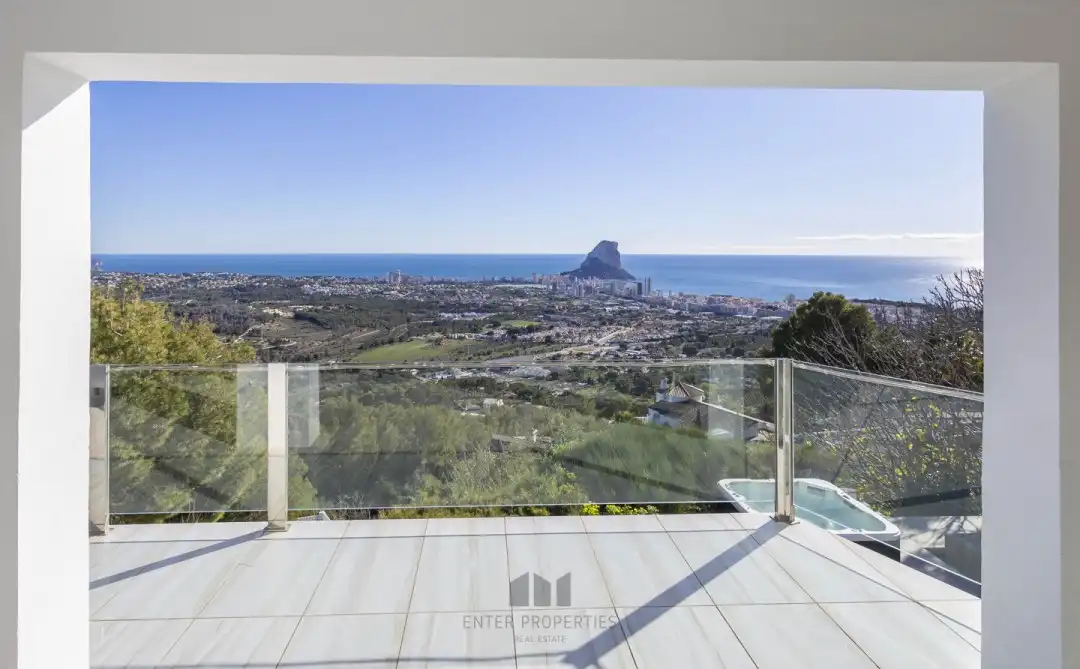 Exterior view of Flat for rent in Calpe / Calp  with Air Conditioner, Heating and Terrace