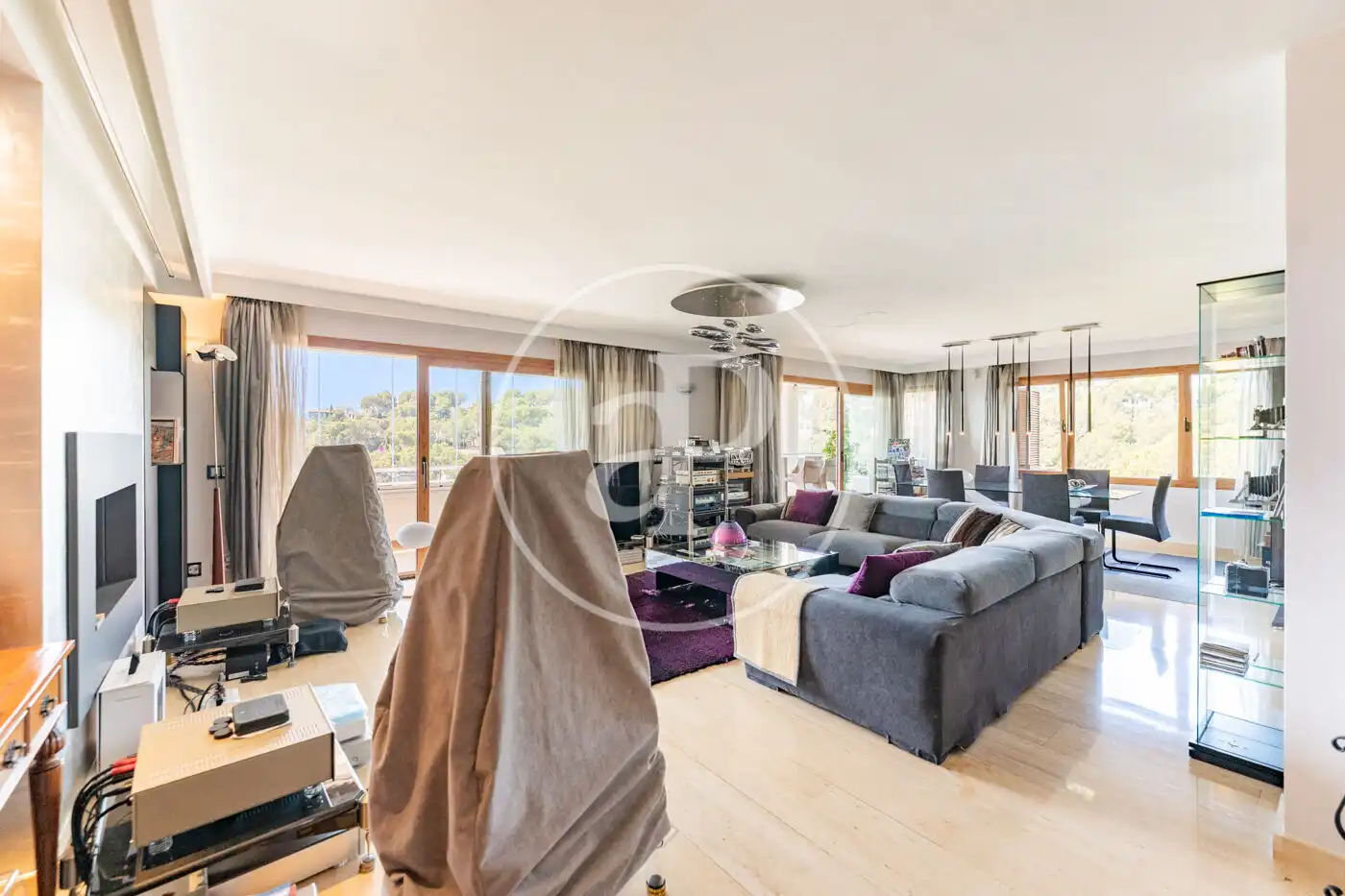 Wohnzimmer von Dachboden zum Verkauf in Calvià mit Klimaanlage, Heizung und Terrasse