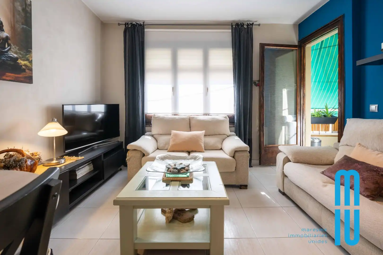 Sala de estar de Piso en venta en Mataró