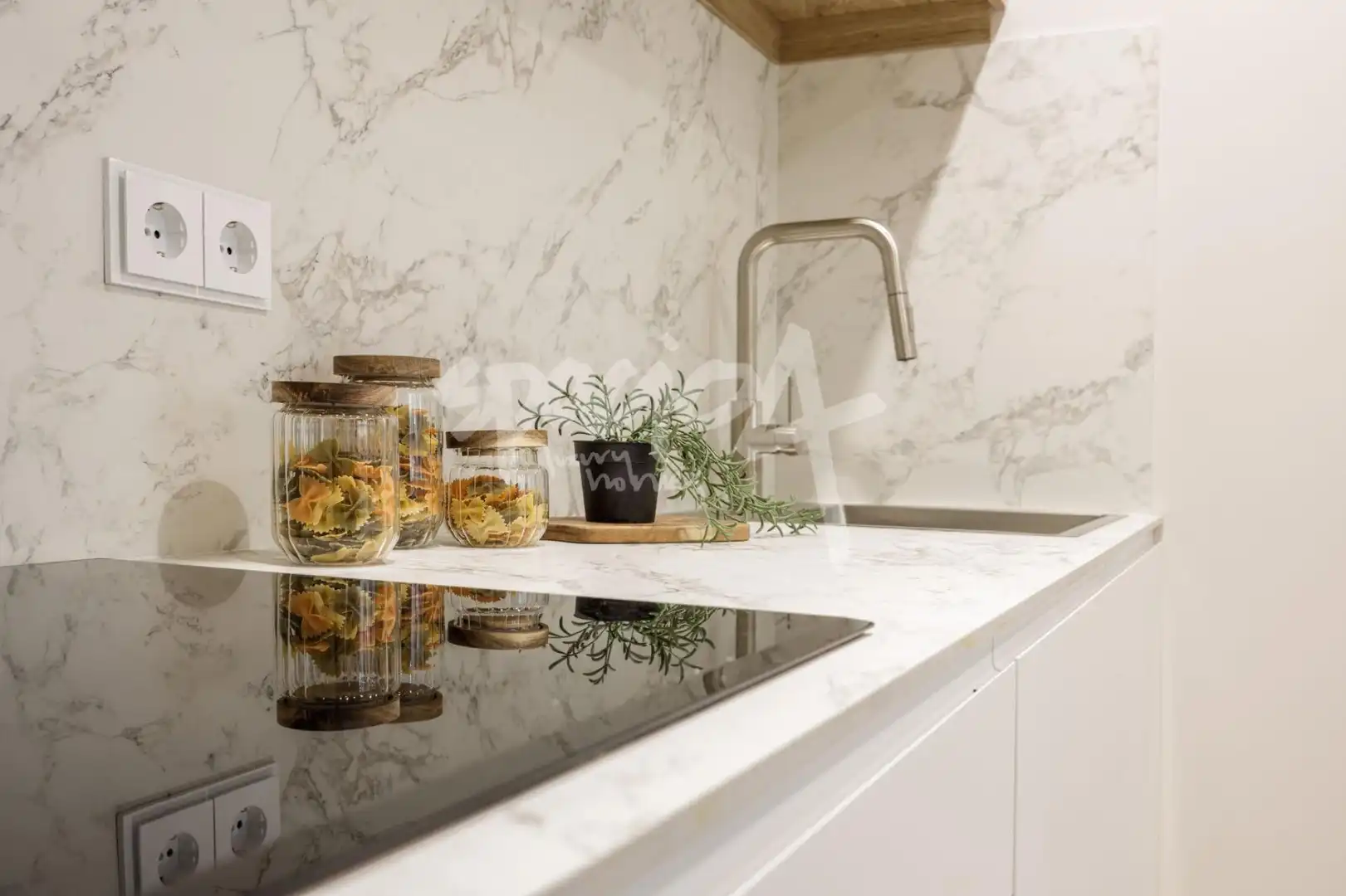 Kitchen of Flat for sale in Madrid  with Air Conditioner, Heating and Terrace