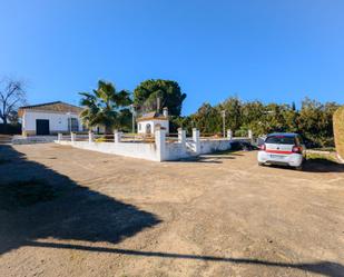 Exterior view of House or chalet for sale in Sanlúcar la Mayor  with Heating, Private garden and Terrace