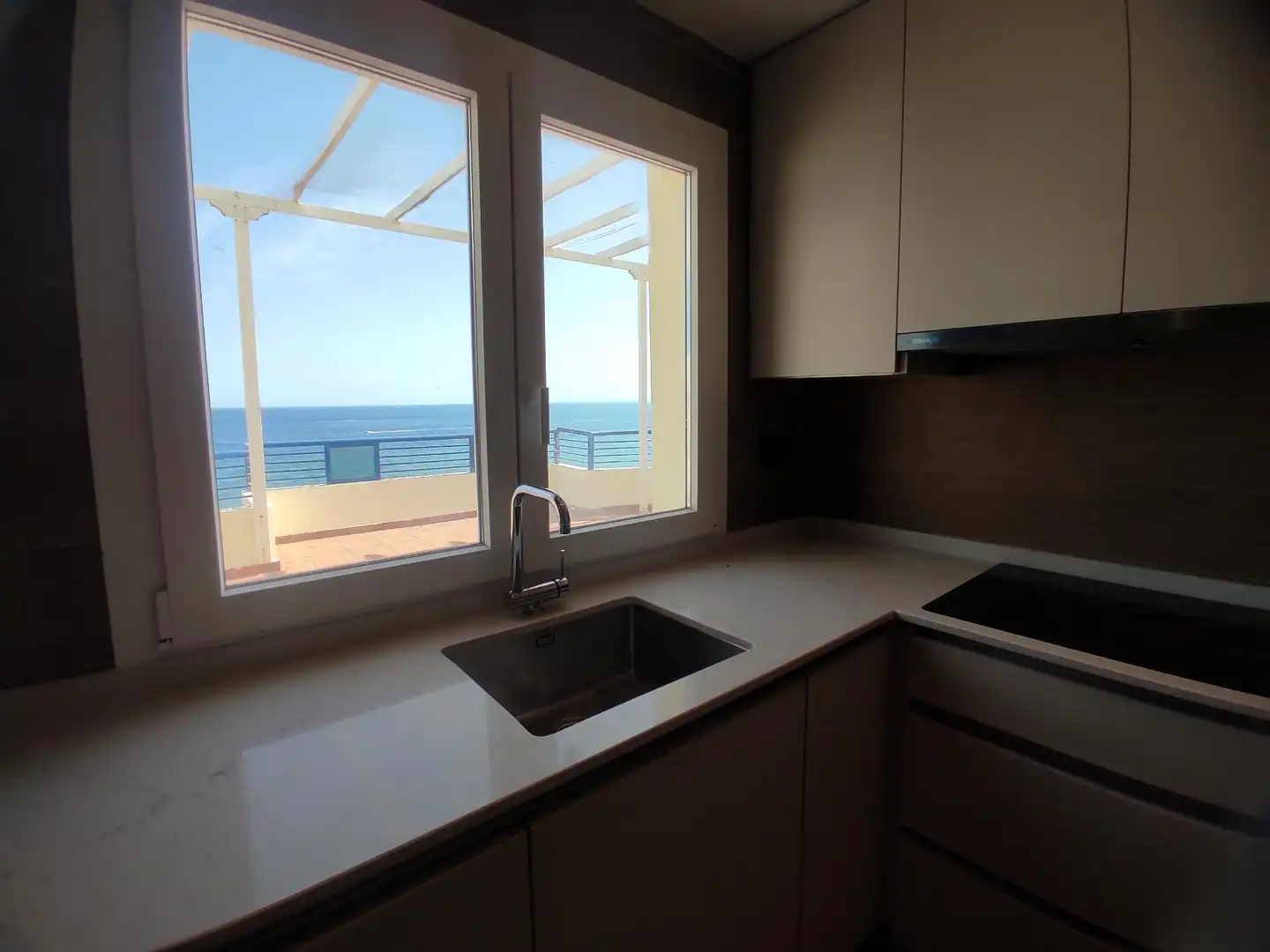 Cocina de Apartamento de alquiler en Marbella con Terraza