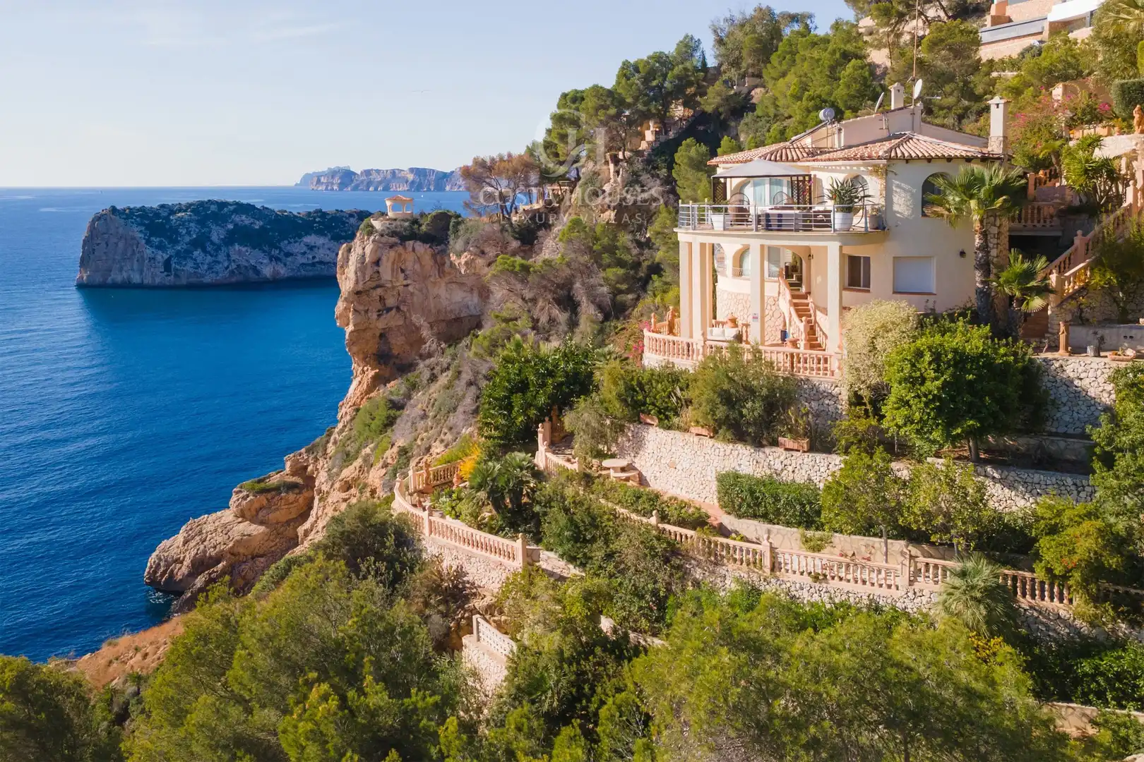 Außenansicht von Haus oder Chalet zum Verkauf in Jávea / Xàbia mit Klimaanlage, Privatgarten und Terrasse