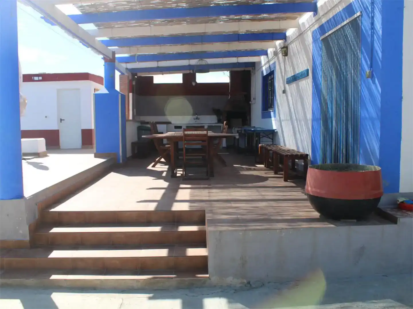 Terrassa de Finca rústica de lloguer en Motril amb Jardí privat, Piscina i Moblat