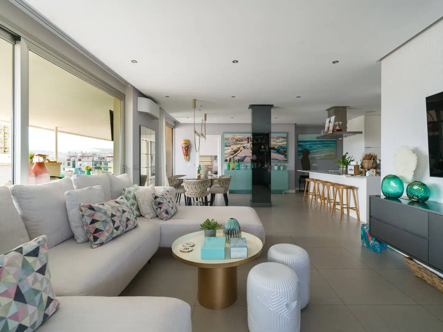 Sala de estar de Ático en venta en Las Palmas de Gran Canaria con Aire acondicionado, Terraza y Trastero