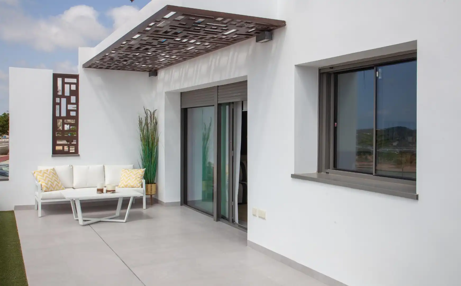 Terrassa de Apartament en venda en Finestrat amb Aire condicionat, Jardí privat i Terrassa