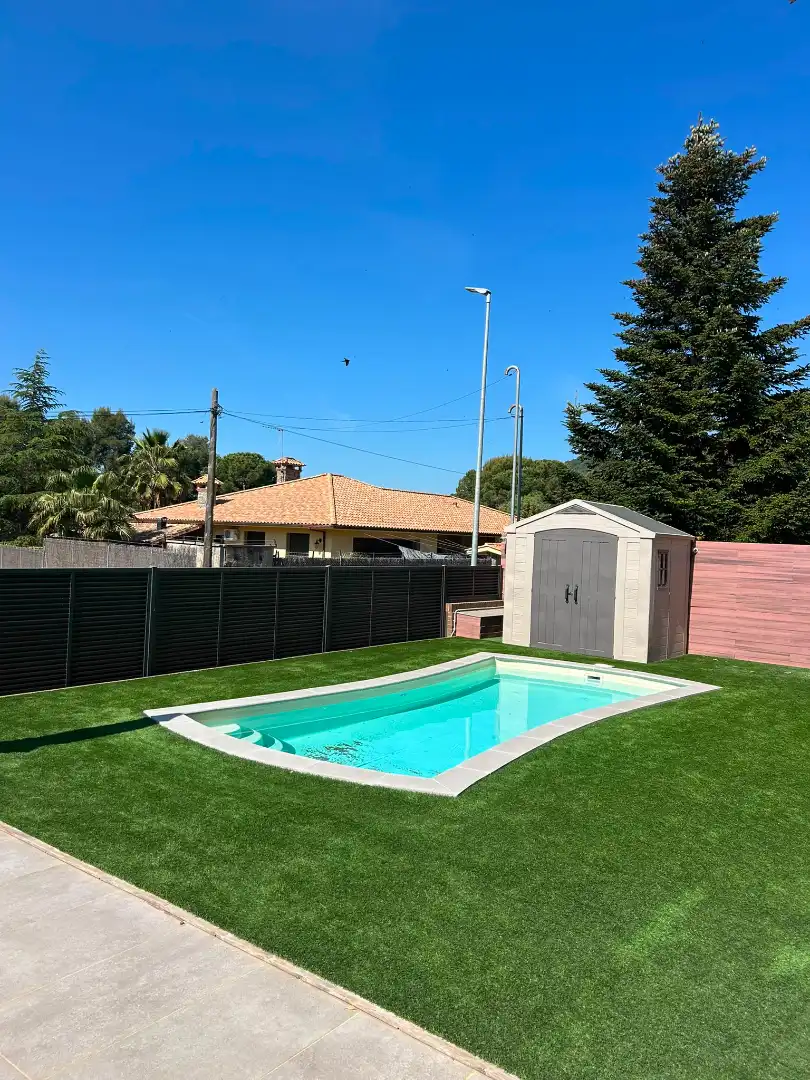 Swimming pool of Houses for sale in Viladecavalls  with Air Conditioner, Heating and Private garden