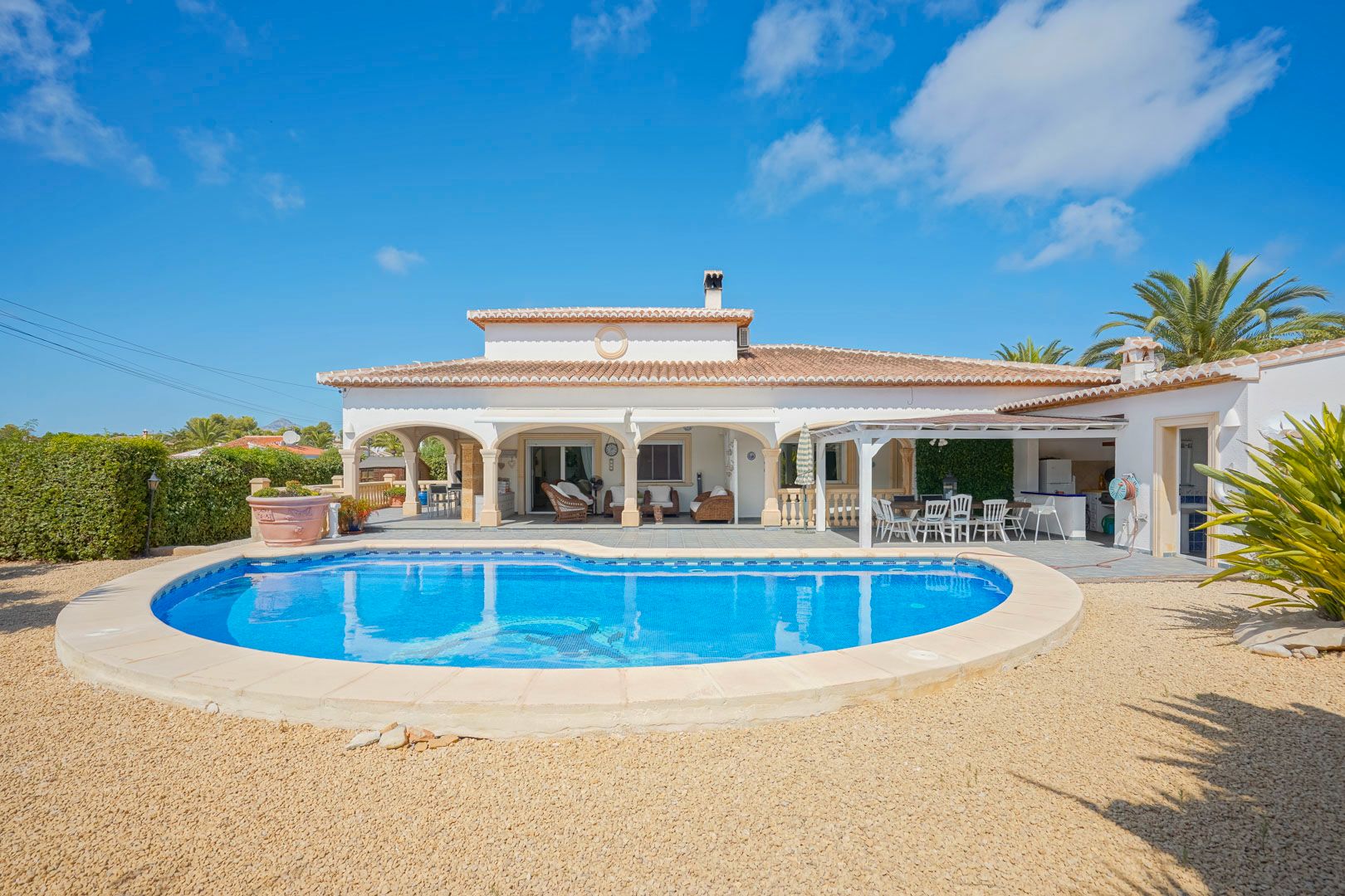 Vista exterior de Casa o xalet en venda en Jávea / Xàbia amb Calefacció i Piscina