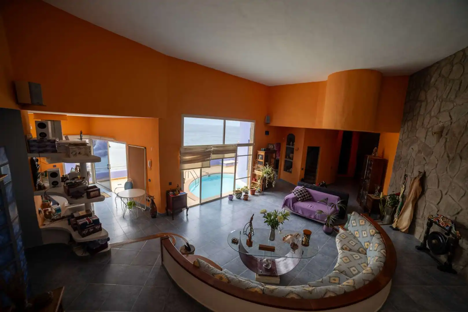 Living room of Detached homes for sale in Gáldar  with Terrace, Swimming Pool and Furnished