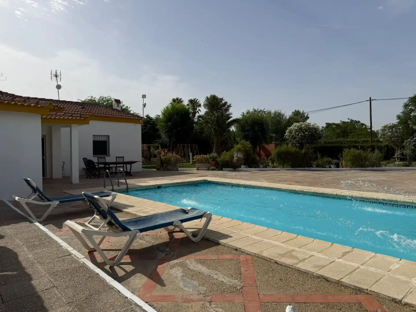 Piscina de Casa o chalet en venta en Carmona con Jardín privado, Terraza y Piscina