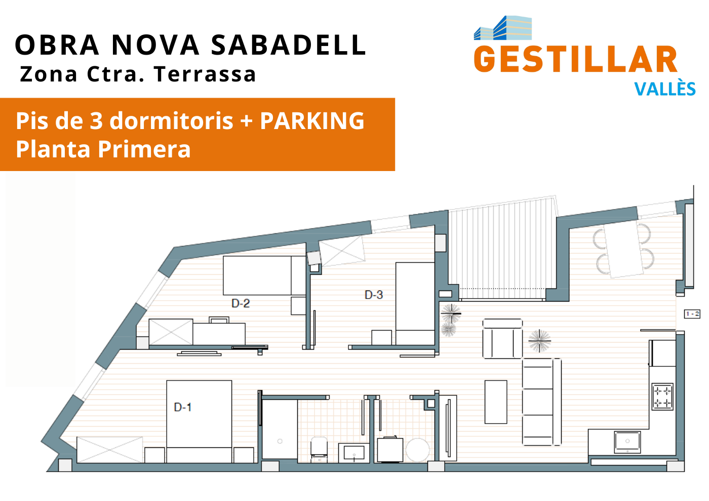 Aparcament de Pis en venda en Sabadell