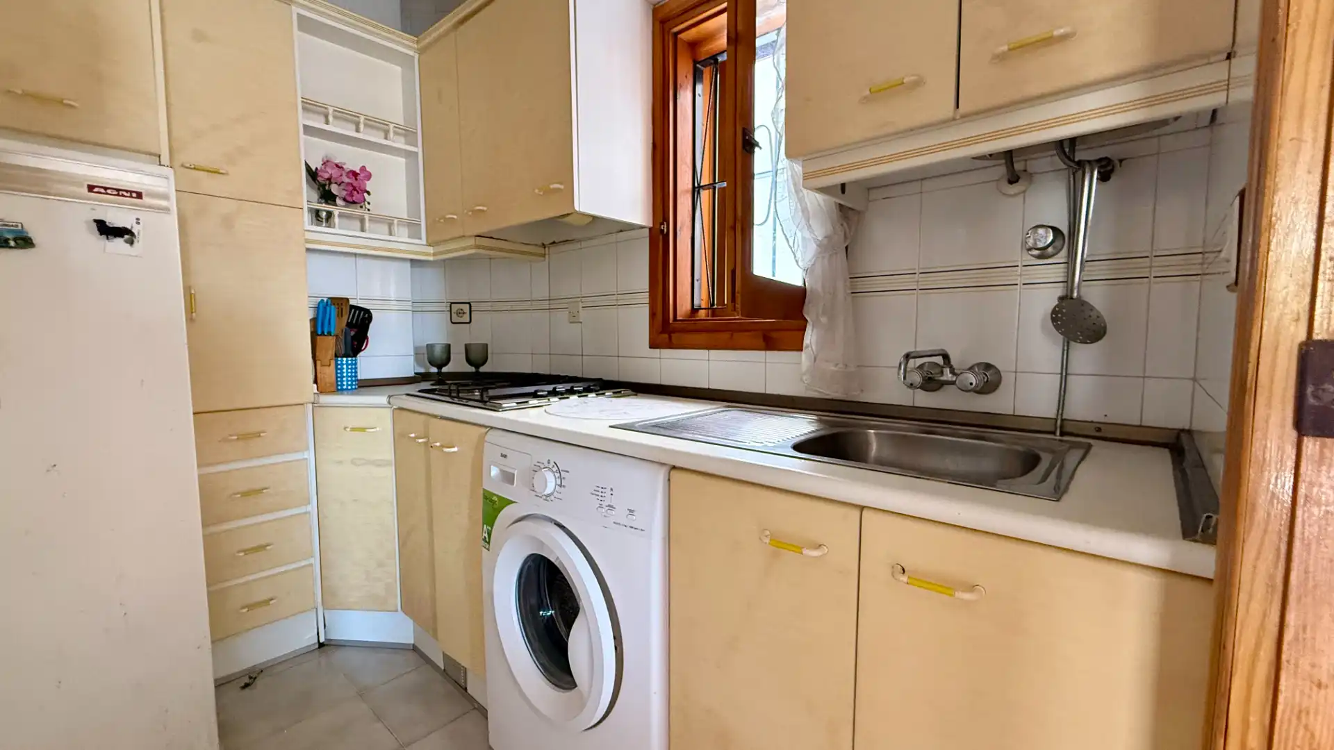 Küche von Wohnung zum Verkauf in Mazarrón mit Abstellraum, Möbliert und Balkon