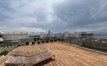 Terrasse von Dachboden zum verkauf in Villajoyosa / La Vila Joiosa mit Klimaanlage, Heizung und Privatgarten