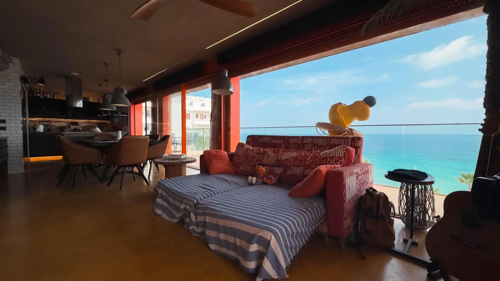 Sala de estar de Casa o chalet en venta en Villajoyosa / La Vila Joiosa con Aire acondicionado, Jardín privado y Terraza
