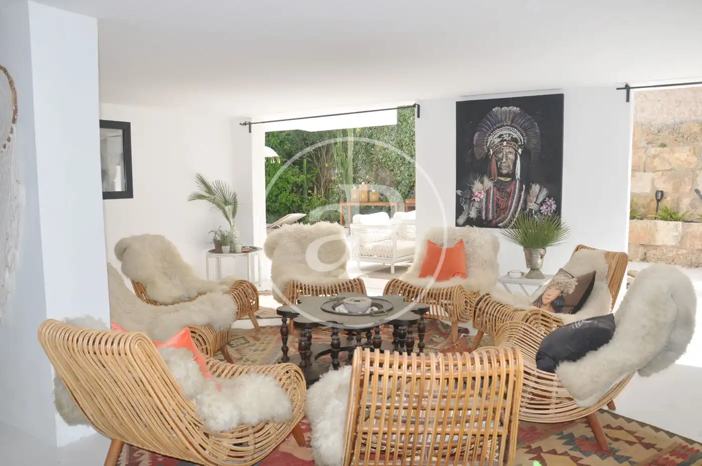 Living room of Houses for rent in  Palma de Mallorca  with Air Conditioner, Heating and Private garden
