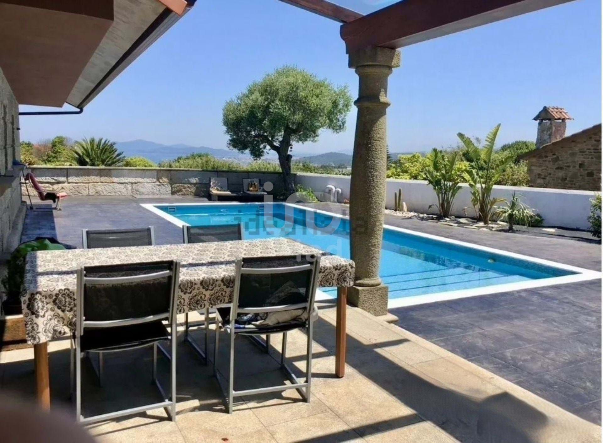Swimming pool of House or chalet for sale in O Grove    with Terrace and Swimming Pool