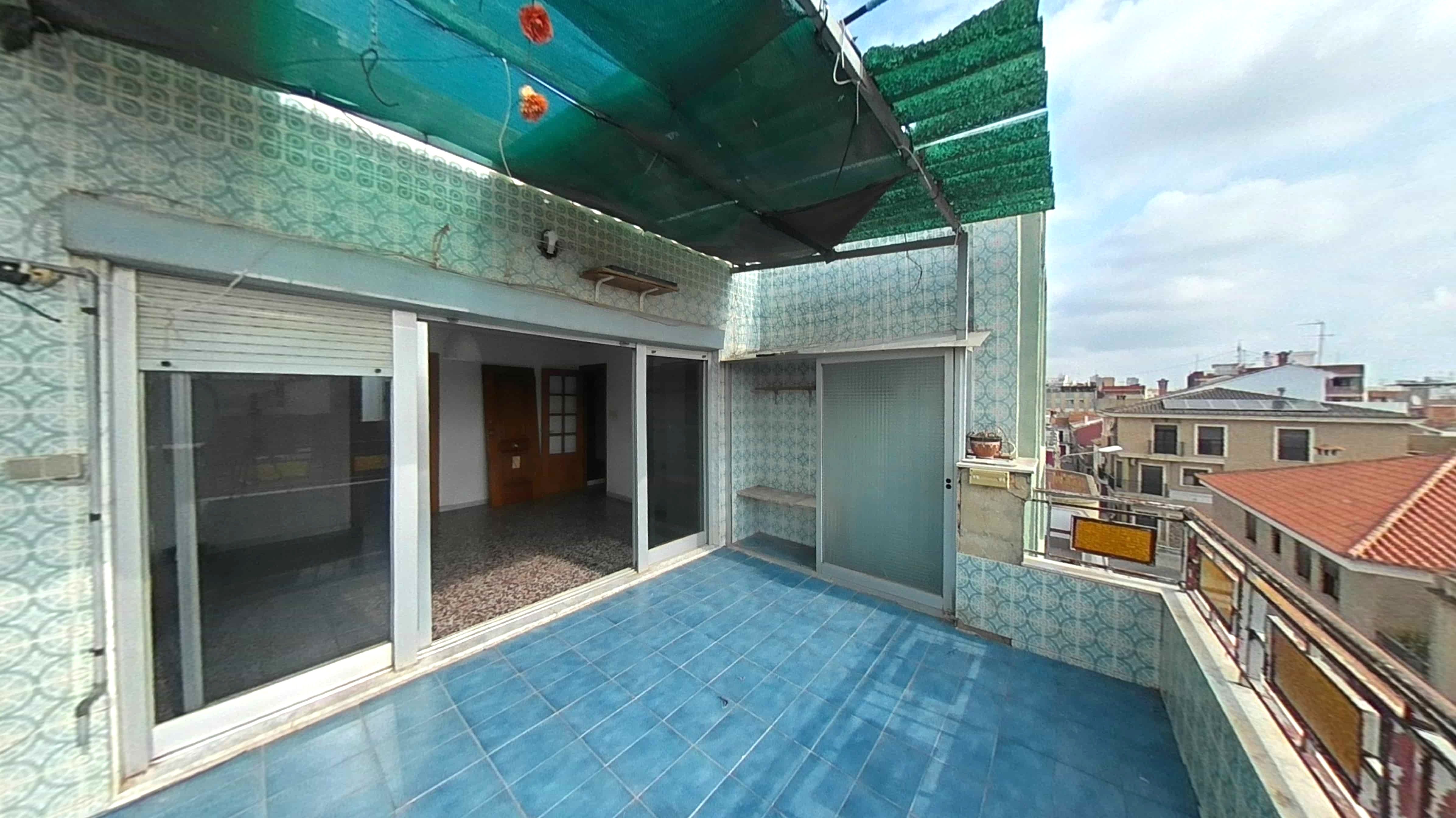 Terrace of Flat for sale in Benetússer  with Air Conditioner