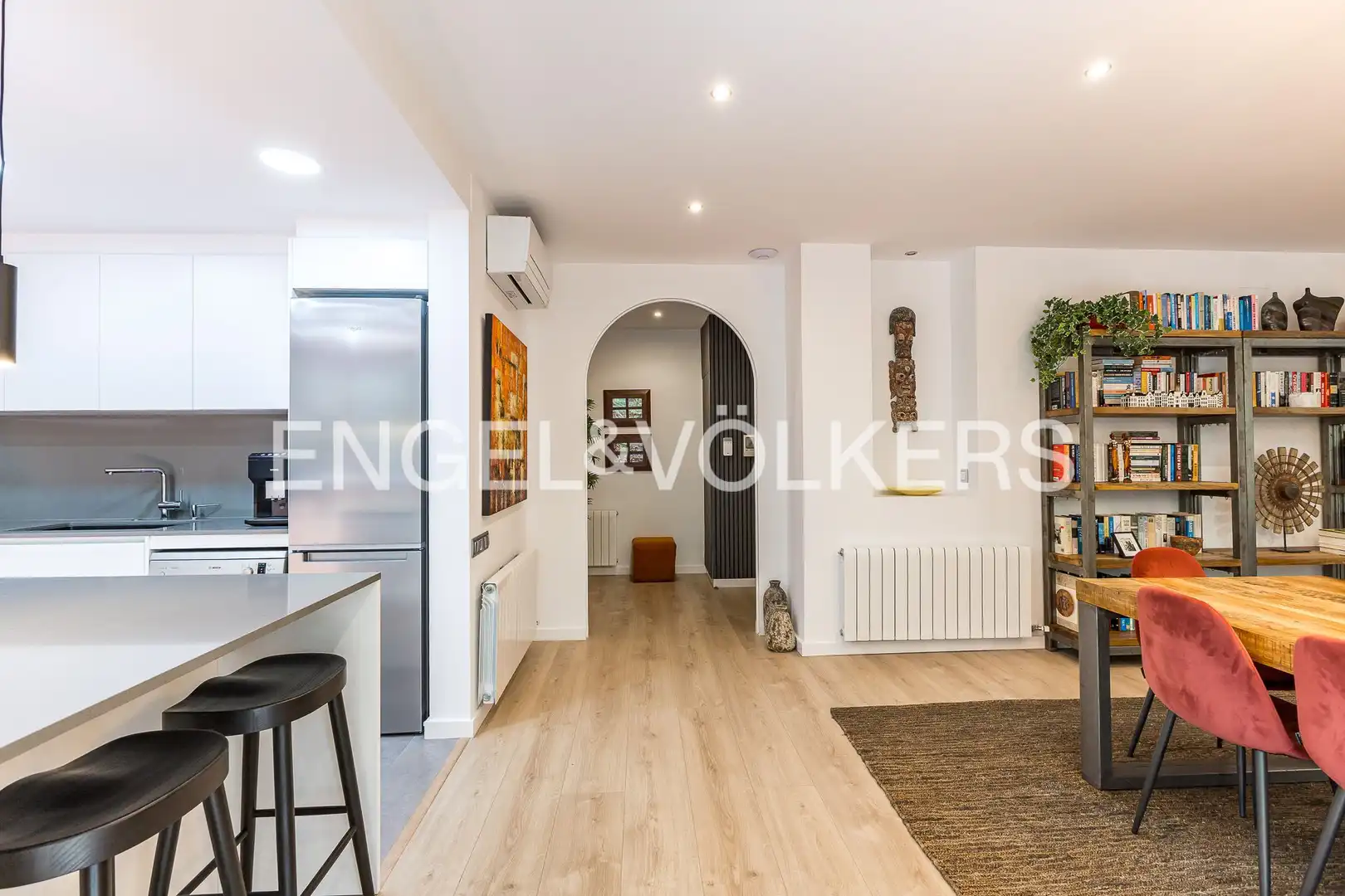 Kitchen of Flat for rent in Barcelona  with Air Conditioner, Heating and Private garden