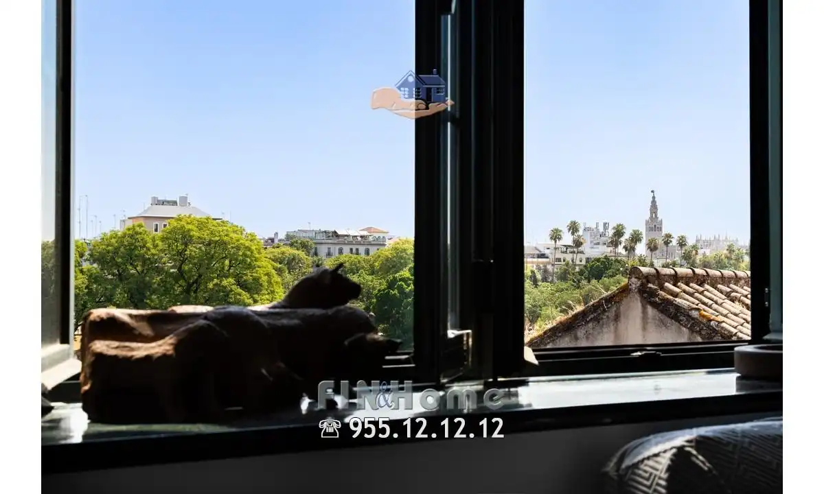 Vista exterior de Ático de alquiler en Sevilla con Aire acondicionado, Calefacción y Jardín privado