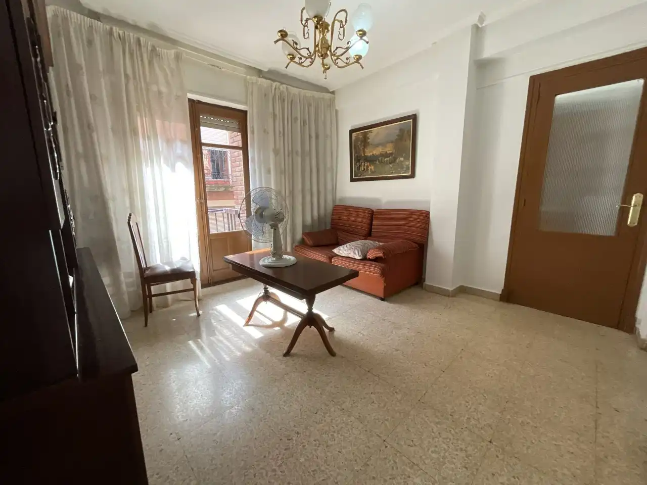 Living room of Flat for sale in Santo Domingo de la Calzada  with Heating, Furnished and Balcony
