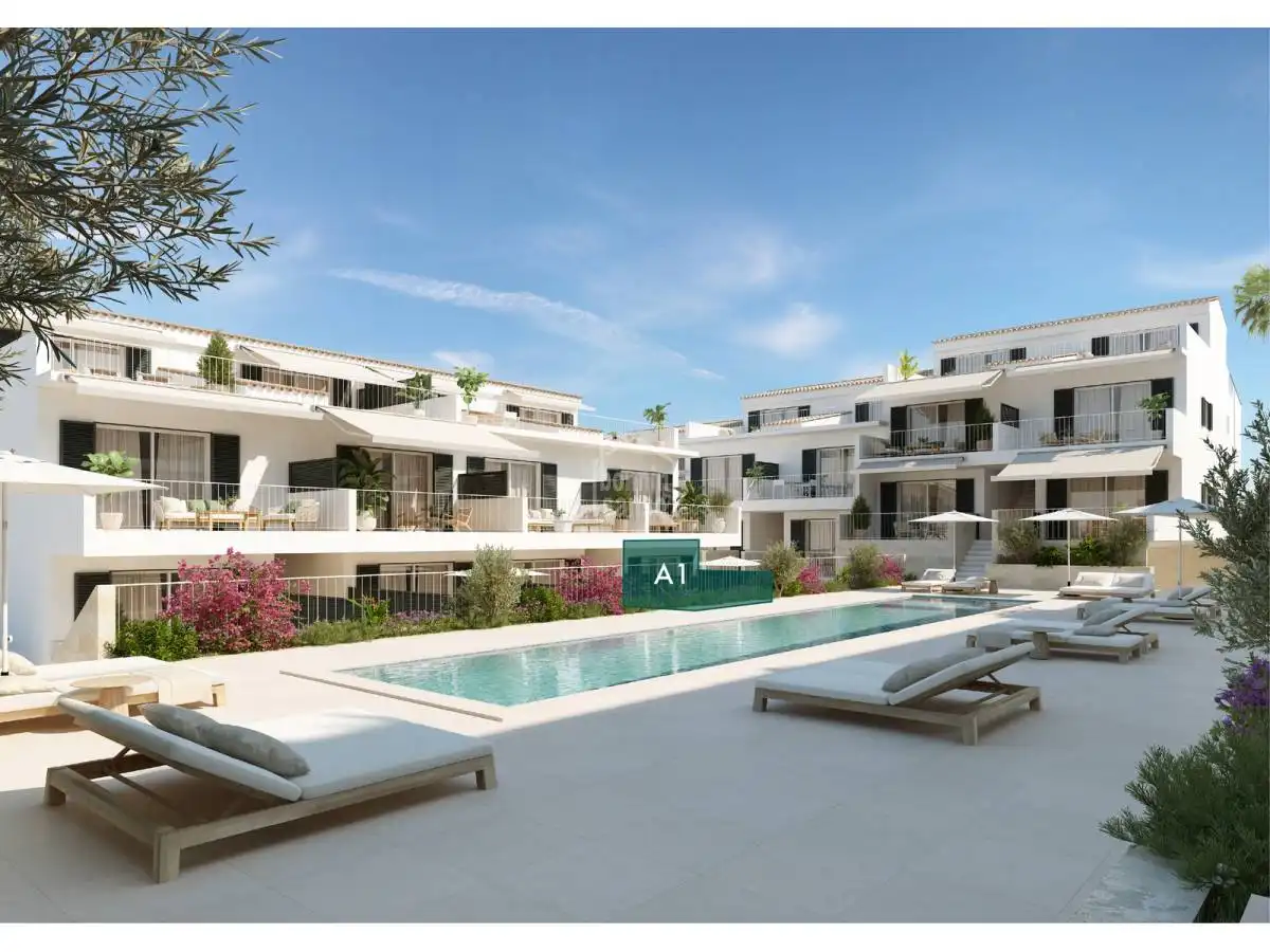 Terraza de Apartamento en venta en Es Mercadal con Jardín privado, Terraza y Piscina