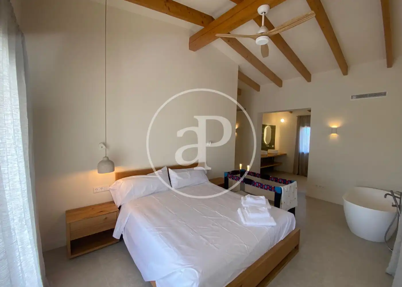 Bedroom of Houses for rent in Campos  with Air Conditioner, Heating and Private garden