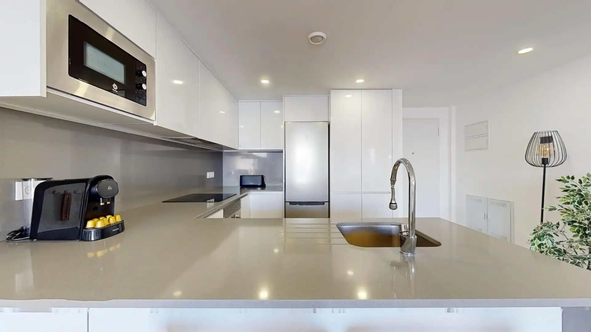 Cuina de Apartament en venda en San Javier amb Aire condicionat, Terrassa i Moblat