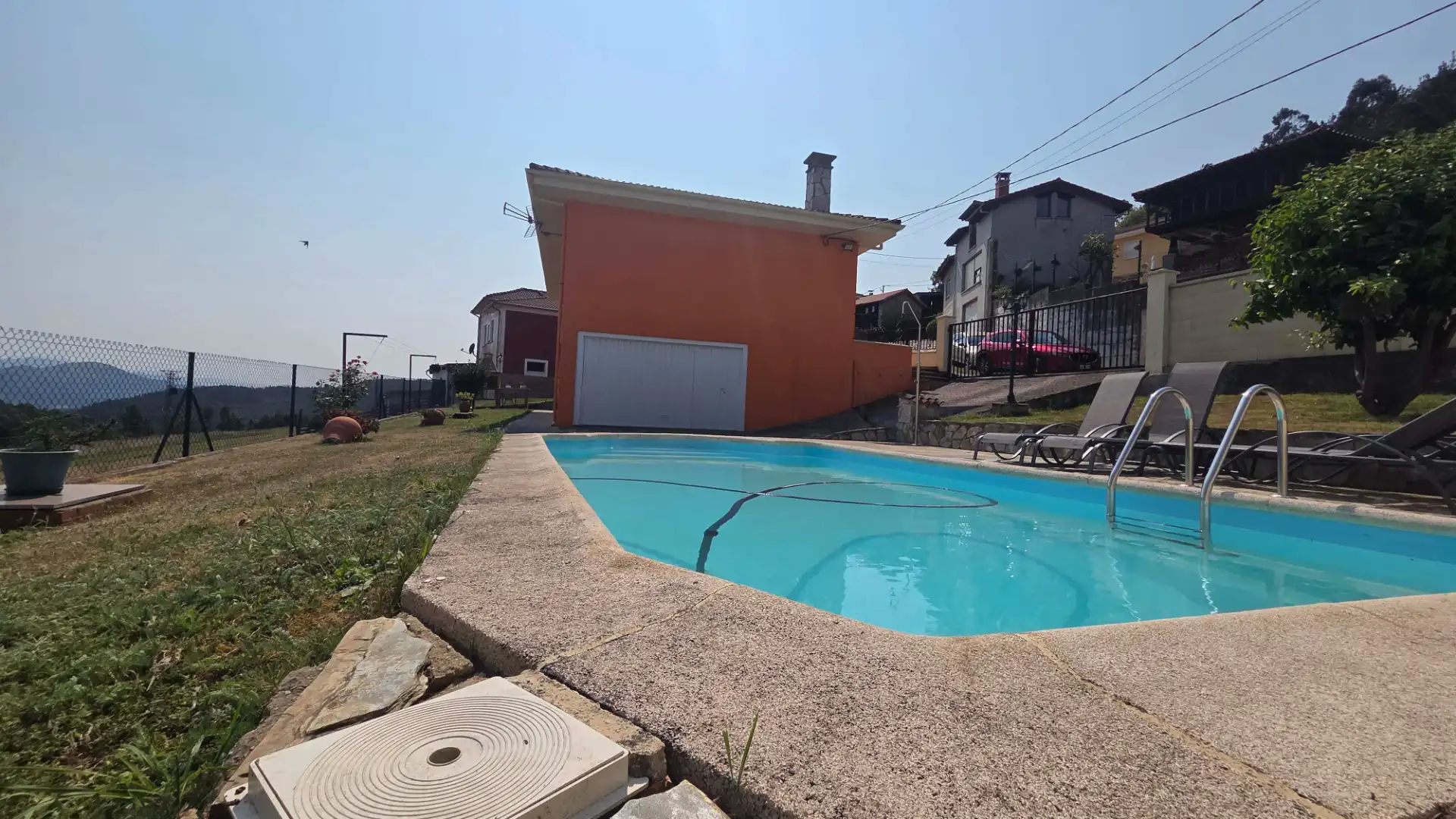 Piscina de Casa o xalet en venda en Pravia amb Calefacció, Jardí privat i Terrassa