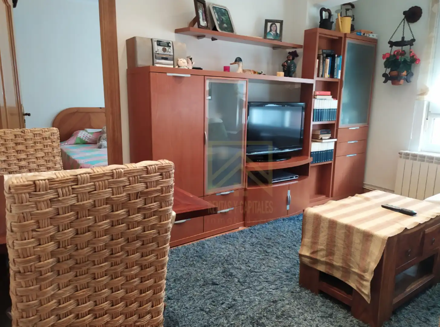 Wohnzimmer von Wohnung zur Miete in Santander mit Heizung und Möbliert