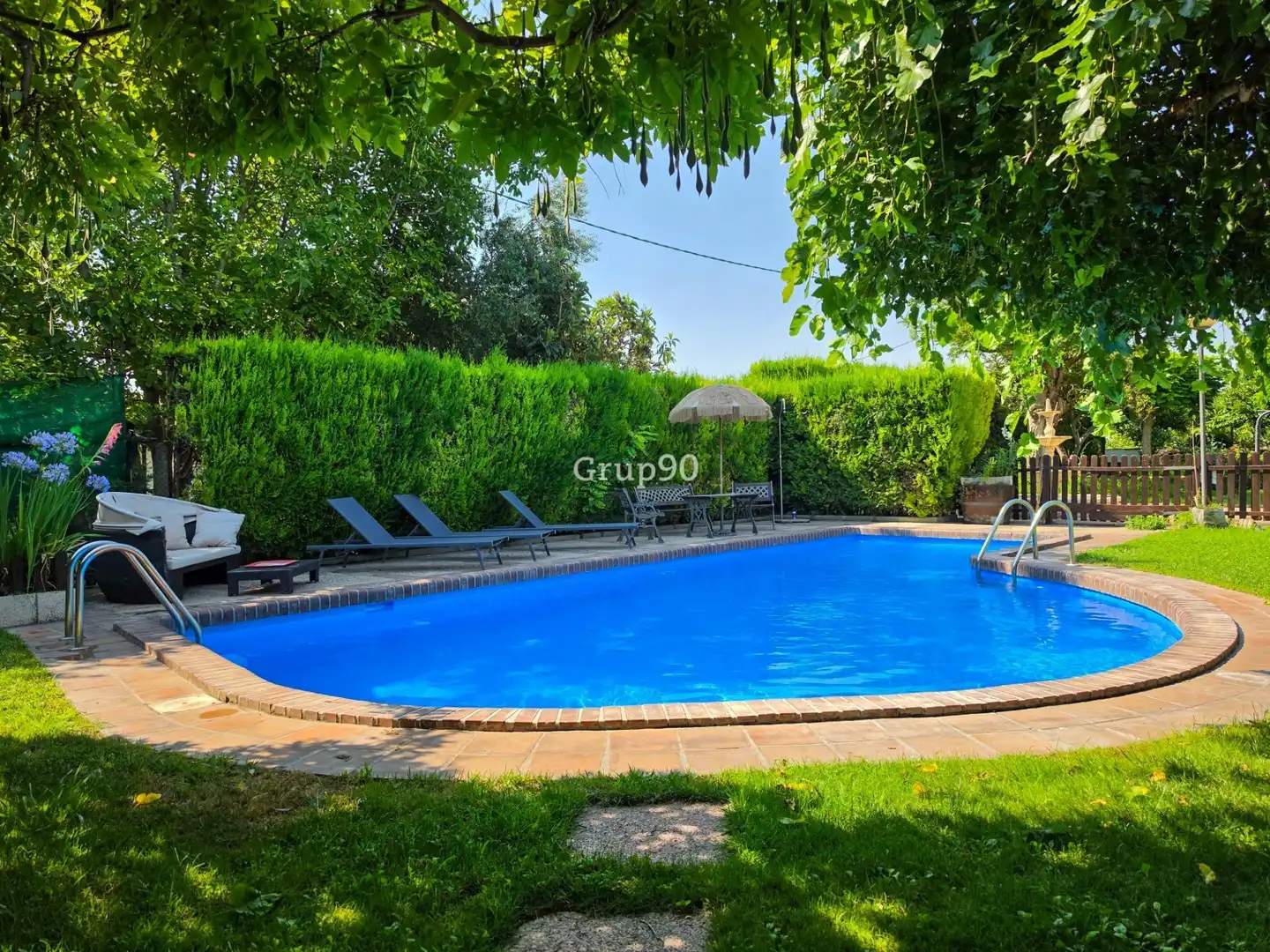 Swimming pool of Houses for sale in Lleida  with Air Conditioner, Heating and Private garden