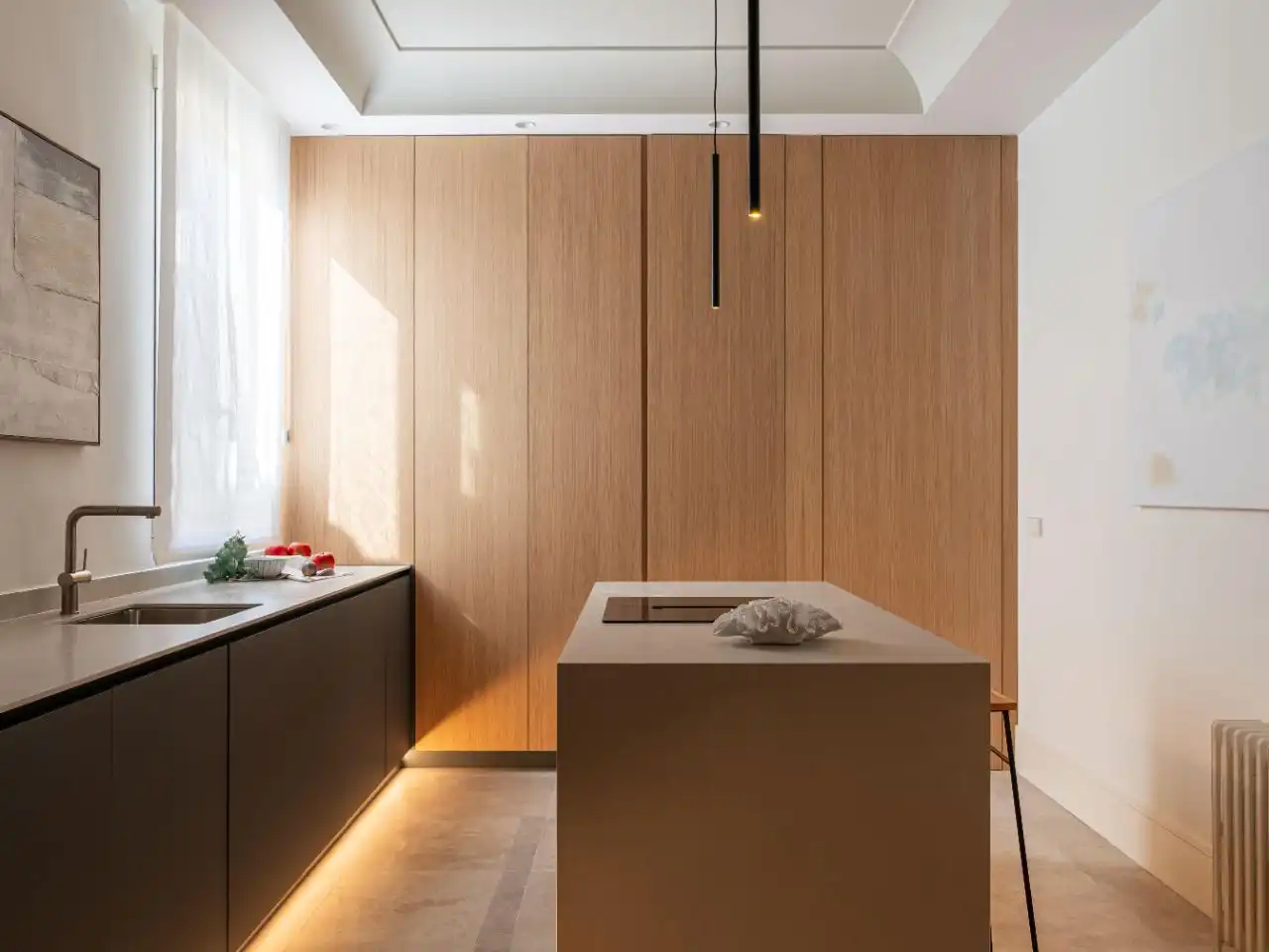 Kitchen of Flat for sale in  Madrid Capital  with Air Conditioner and Balcony